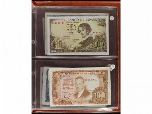 ESTADO ESPAÑOL. Lote 55 billetes 1 a 1.000 Pesetas. 1936 a 1