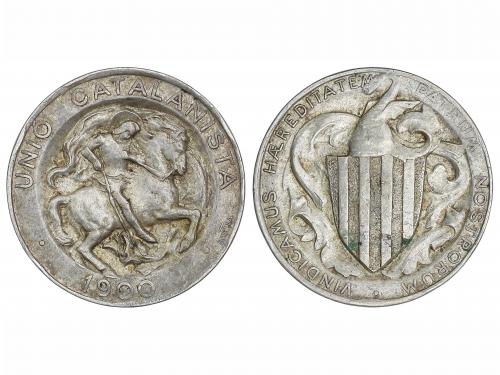 UNIÓ CATALANISTA. 1 Pesseta. 1900. BARCELONA. AR. (Golpecito