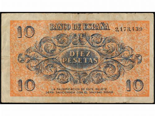 ESTADO ESPAÑOL. 10 Pesetas. 21 Noviembre 1936. (Levísimas ro