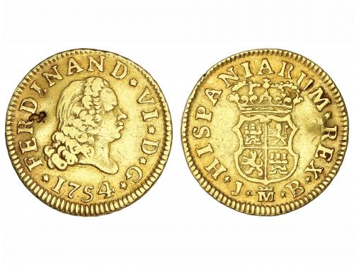 FERNANDO VI. 1/2 Escudo. 1754. MADRID. J.B. 1,74 grs. Resell