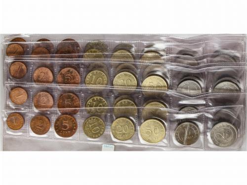 JUAN CARLOS I. Lote 10 series 1 Céntimo a 2 Euros. CHURRIANA