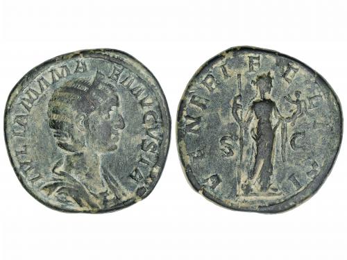 IMPERIO ROMANO. Sestercio. Acuñada el 235 d.C. JULIA MAMAEA.