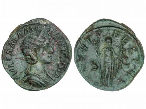 IMPERIO ROMANO. Sestercio. Acuñada el 235 d.C. JULIA MAMAEA.