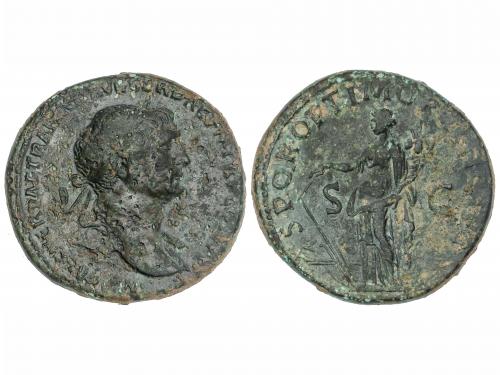 IMPERIO ROMANO. Sestercio. Acuñada el 103-111 d.C. TRAJANO. 
