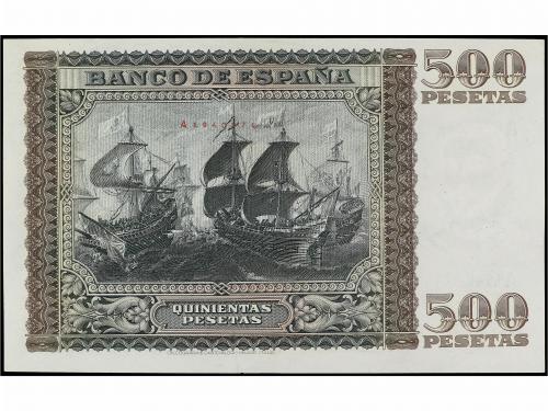 ESTADO ESPAÑOL. 500 Pesetas. 9 Enero 1940. Juan de Austria. 