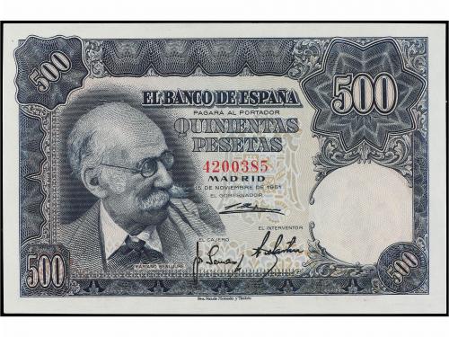 ESTADO ESPAÑOL. Lote 2 billetes 500 Pesetas. 15 Noviembre 19