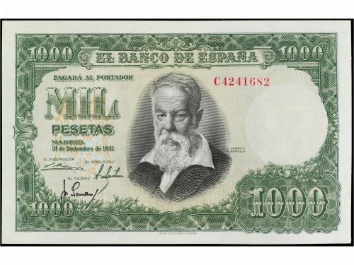 ESTADO ESPAÑOL. 1.000 Pesetas. 31 Diciembre 1951. Sorolla. S