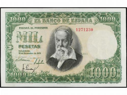 ESTADO ESPAÑOL. 1.000 Pesetas. 31 Diciembre 1951. Sorolla. S