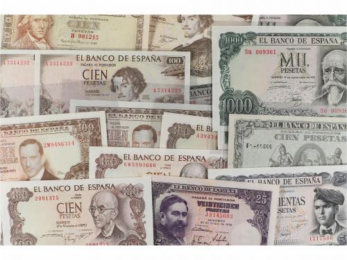 ESTADO ESPAÑOL. Lote 20 billetes. Contiene Echegaray, Romero