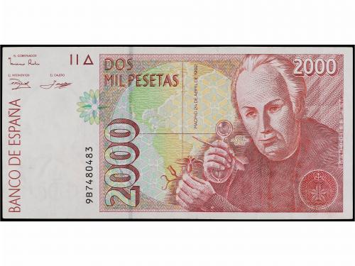 JUAN CARLOS I. 2.000 Pesetas. 1995. Celestino Mutis. Serie s
