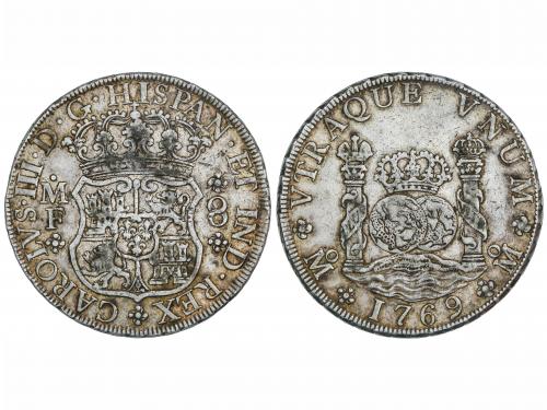CARLOS III. 8 Reales. 1769. MÉXICO. M.F. 26,83 grs. AC-1095.