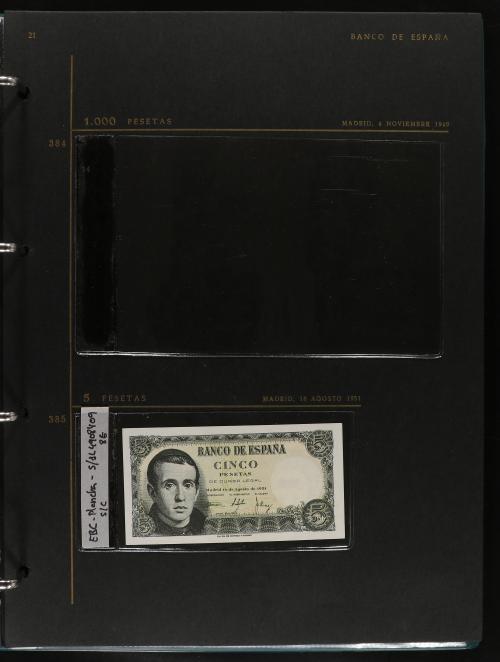 ESTADO ESPAÑOL. Lote 32 billetes 1 a 5.000 Pesetas. 1936 a 1