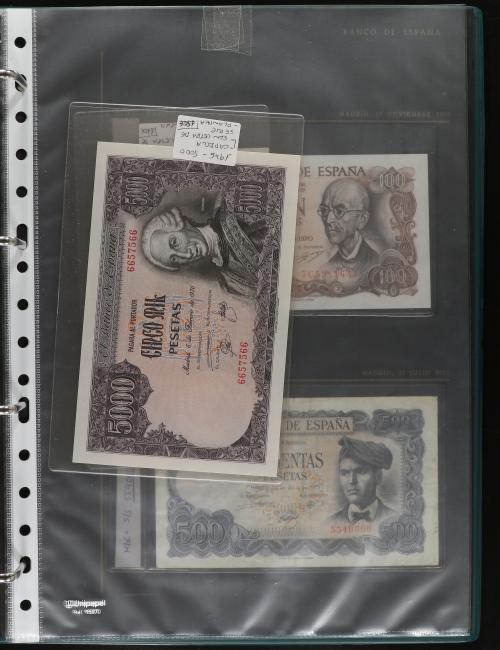 ESTADO ESPAÑOL. Lote 32 billetes 1 a 5.000 Pesetas. 1936 a 1