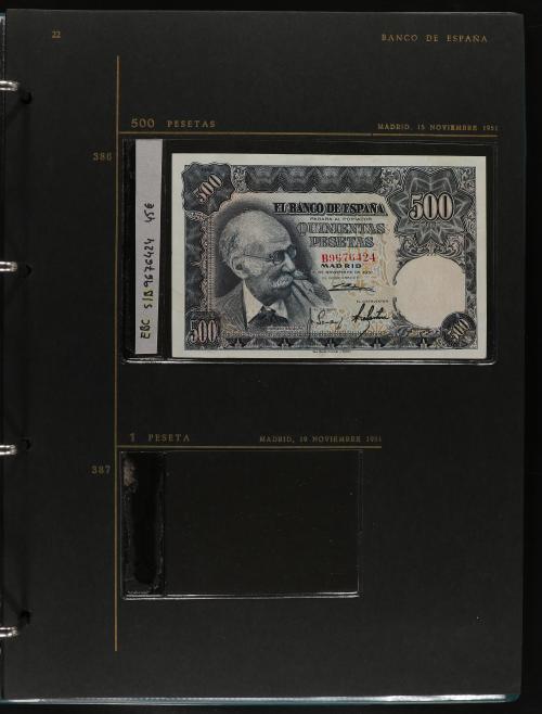 ESTADO ESPAÑOL. Lote 32 billetes 1 a 5.000 Pesetas. 1936 a 1