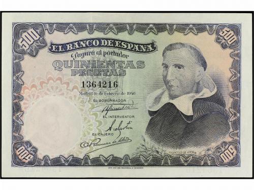 ESTADO ESPAÑOL. 500 Pesetas. 19 Febrero 1946. Francisco de V