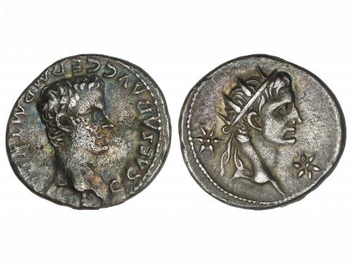 IMPERIO ROMANO. Denario. Acuñada el 37 d.C. CALÍGULA y AUGUS