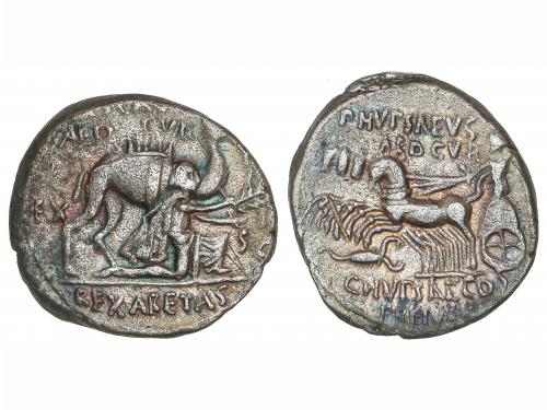 REPÚBLICA ROMANA. Denario. 58 a.C. AEMILIA-8. M. Aemilius Sc