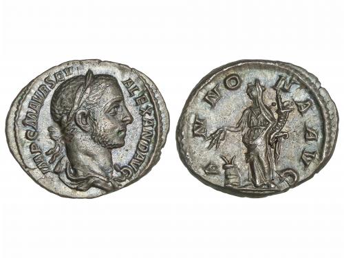 IMPERIO ROMANO. Denario. Acuñada el 222-228 d.C. ALEJANDRO S
