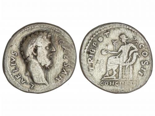IMPERIO ROMANO. Denario. Acuñada el 137 d.C. AELIO. Anv.: L.
