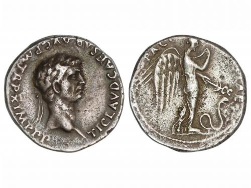 IMPERIO ROMANO. Denario. Acuñada el 50-51 d.C. CLAUDIO. Anv.