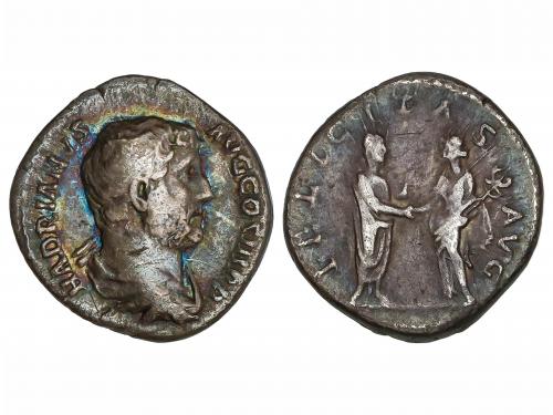 IMPERIO ROMANO. Denario. Acuñada el 134-138 d.C. ADRIANO. An