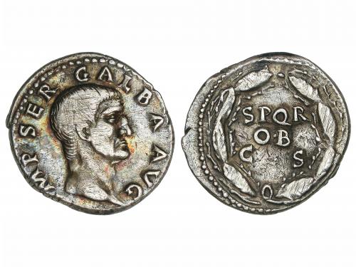IMPERIO ROMANO. Denario. Acuñada el 68-69 d.C. GALBA. Anv.: 