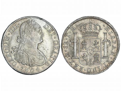 CARLOS IV. 8 Reales. 1804. MÉXICO. T.H. 26,88 grs. (Leves ox