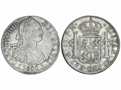 CARLOS IV. 8 Reales. 1800. MÉXICO. F.M. 26,81 grs. (Golpecit
