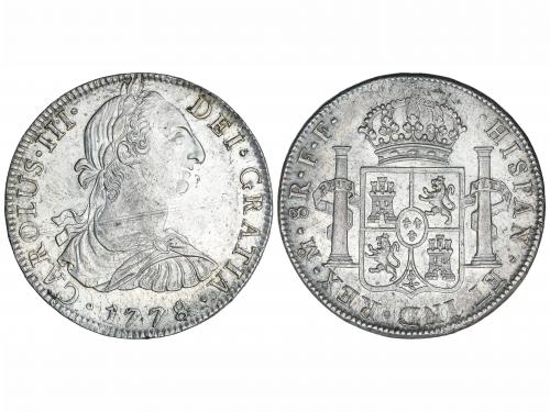 CARLOS III. 8 Reales. 1778. MÉXICO. F.F. 26,96 grs. Rayitas 