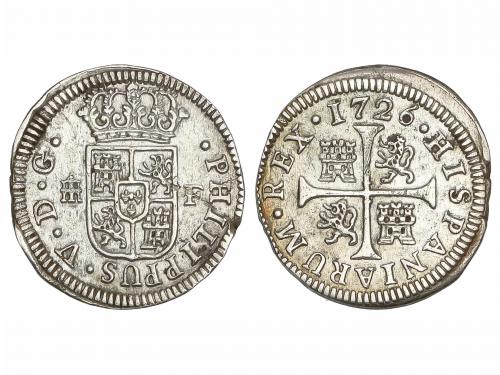 FELIPE V. 1/2 Real. 1726. SEGOVIA. 1,17 grs. Cospel ligerame