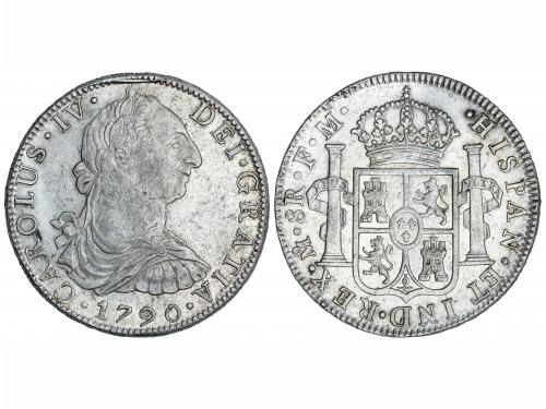 CARLOS IV. 8 Reales. 1790. MÉXICO. F.M. 26,91 grs. Busto de 