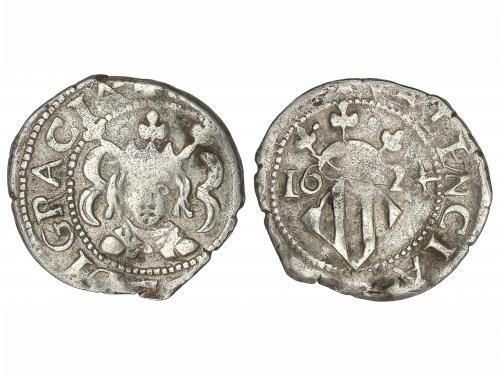 FELIPE IV. Divuité. 1624. VALENCIA. 2,11 grs. Sin valor en a
