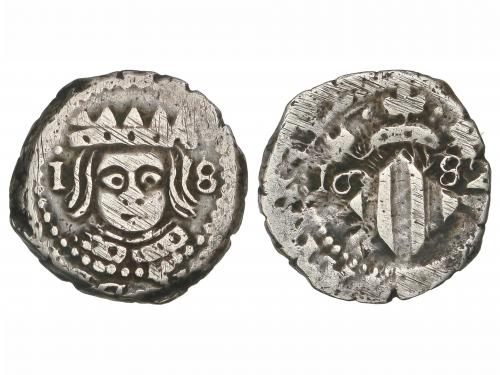 CARLOS II. Divuité. 1682. VALENCIA. 2,03 grs. Con valor 1-8 