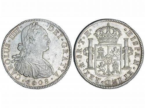 CARLOS IV. 8 Reales. 1808. MÉXICO. T.H. 26,94 grs. Brillo or