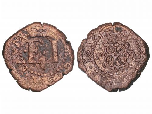 FELIPE III. 4 Cornados. 1617. PAMPLONA. 4,10 grs. (Limpiada)