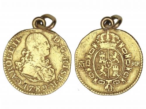 CARLOS IV. 1/2 Escudo. 1789. MADRID. M.F. (Descolgada, con a