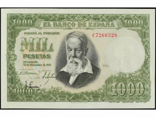 ESTADO ESPAÑOL. 1.000 Pesetas. 31 Diciembre 1951. Sorolla. S