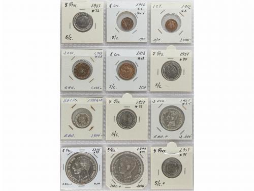 LOTES y COLECCIONES. Lote 48 monedas. ALFONSO XII a ESTADO E