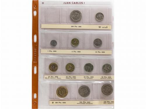 JUAN CARLOS I. Lote 314 monedas. Restos final de colección. 