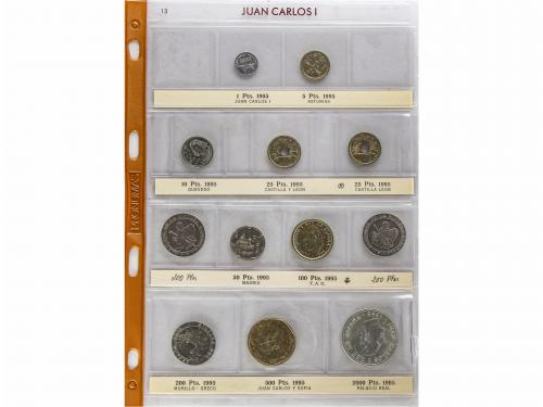 JUAN CARLOS I. Lote 314 monedas. Restos final de colección. 