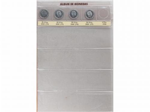 ESTADO ESPAÑOL. Lote 28 monedas 5 a 50 Céntimos. 1937 a 1966