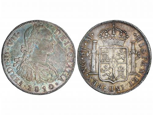 FERNANDO VII. 8 Reales. 1810. GUATEMALA. M. 26,70 grs. Busto