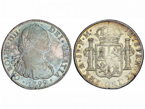 CARLOS IV. 8 Reales. 1799. MÉXICO. F.M. 26,98 grs. (Levísima