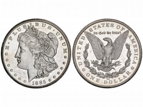 ESTADOS UNIDOS. 1 Dólar. 1885-CC. CARSON CITY. 26,68 grs. AR