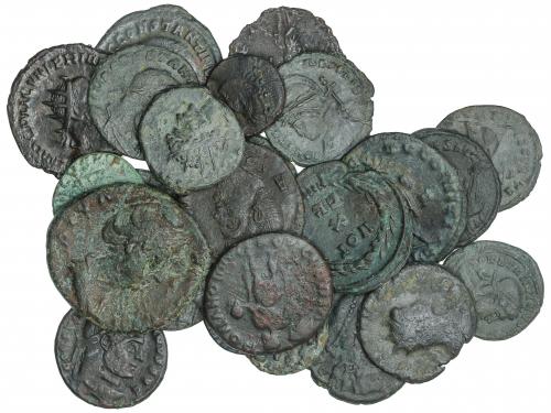 IMPERIO ROMANO. Lote 25 monedas Pequeños bronces. AE. Incluy