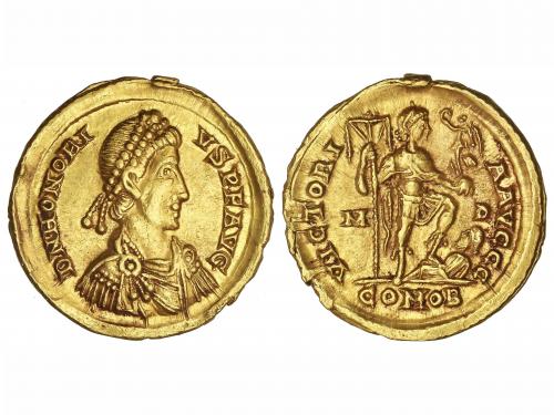 IMPERIO ROMANO. Sólido. Acuñada el 395-423 d.C. HONORIO. MED