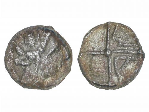 MONEDAS HISPÁNICAS. Tritartemorion. IMITACIÓN DE DIVISORES D