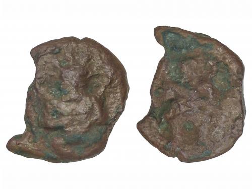MONEDAS HISPÁNICAS. 1/8 Calco. 300-200 a.C. EBUSUS (IBIZA). 