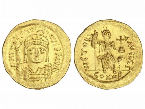 MONEDAS BIZANTINAS. Sólido. (565-578 d.C.). JUSTINO II. CONS