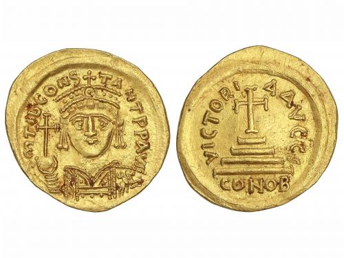 MONEDAS BIZANTINAS. Sólido. (578-582 d.C.). TIBERIO II CONST